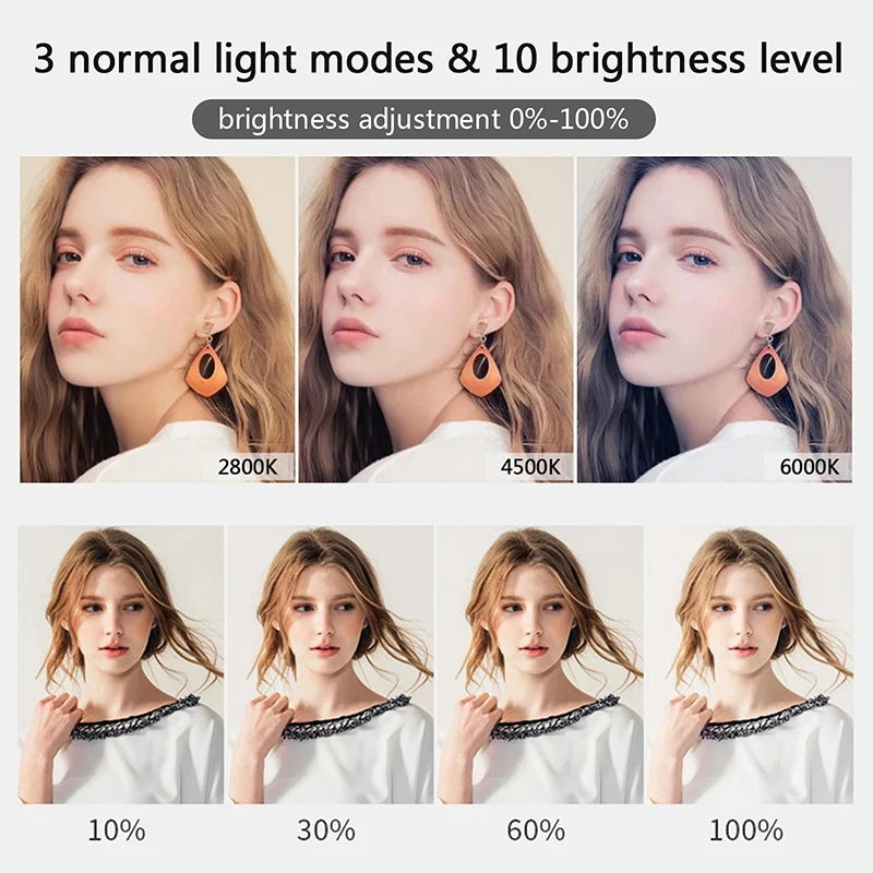 Ring Light LED Trépied — Kit Créateur