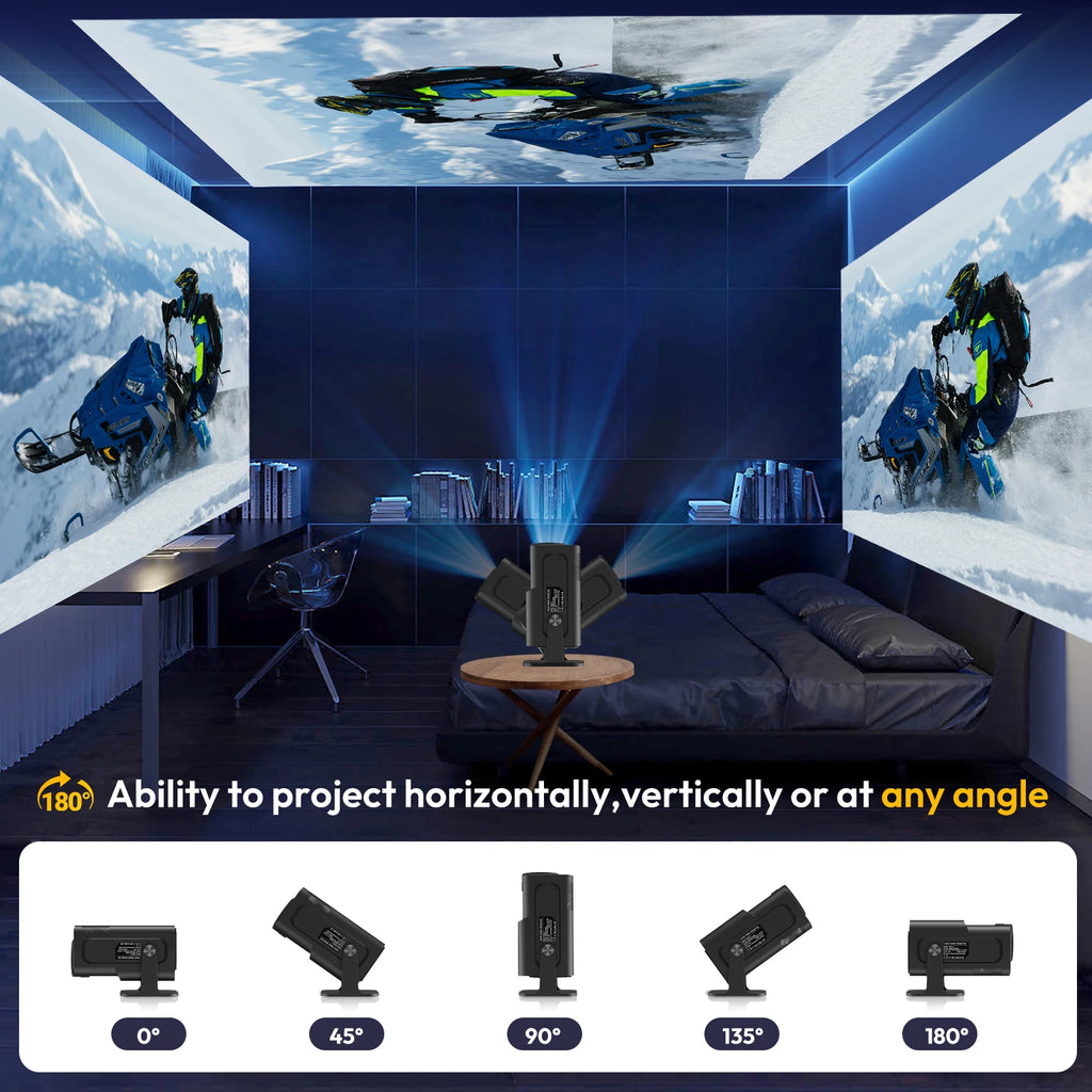 Mini Projecteur Portable 4K HD — Cinéma Privé
