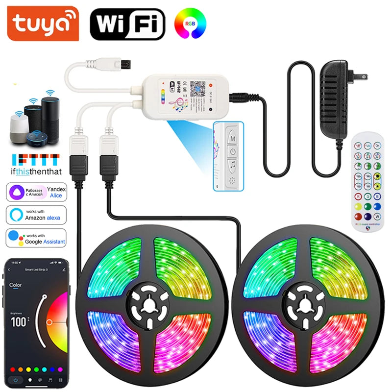 Ruban LED RGB Smart WiFi — Décoration & Ambiance