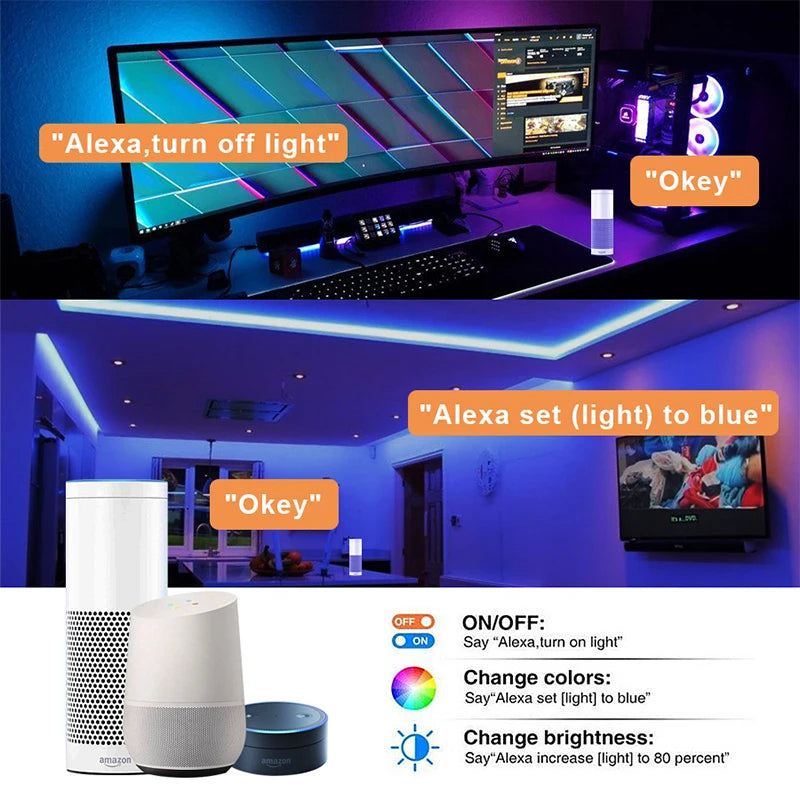 Ruban LED RGB Smart WiFi — Décoration & Ambiance