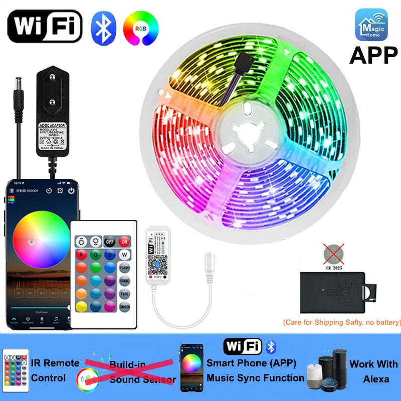 Ruban LED RGB Smart WiFi — Décoration & Ambiance
