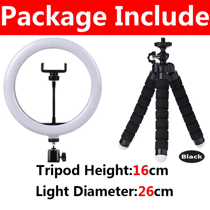 Ring Light LED Trépied — Kit Créateur