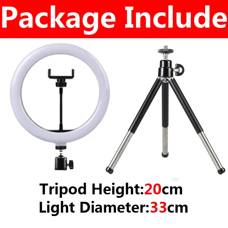 Ring Light LED Trépied — Kit Créateur