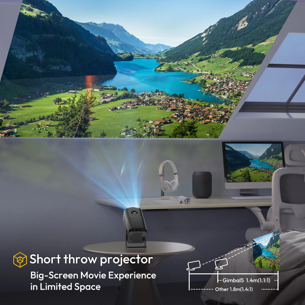 Mini Projecteur Portable 4K HD — Cinéma Privé